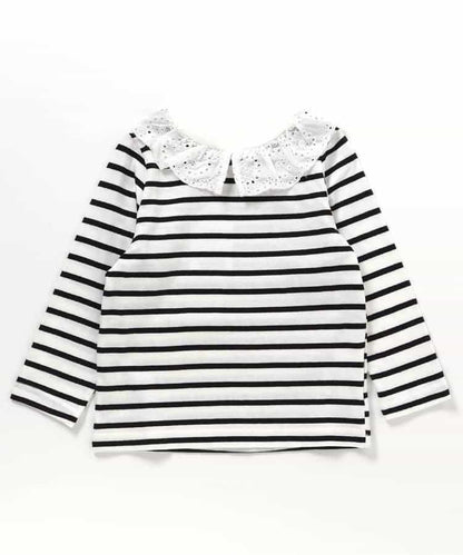 領口蕾絲T恤/7天風格