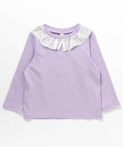 領口蕾絲T恤/7天風格