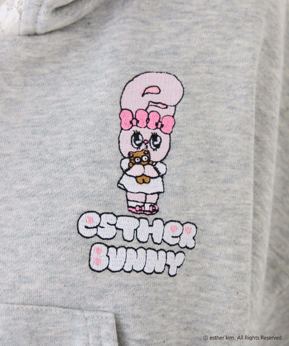 【Esther Bunny 合作】刺繡短款帽衫
