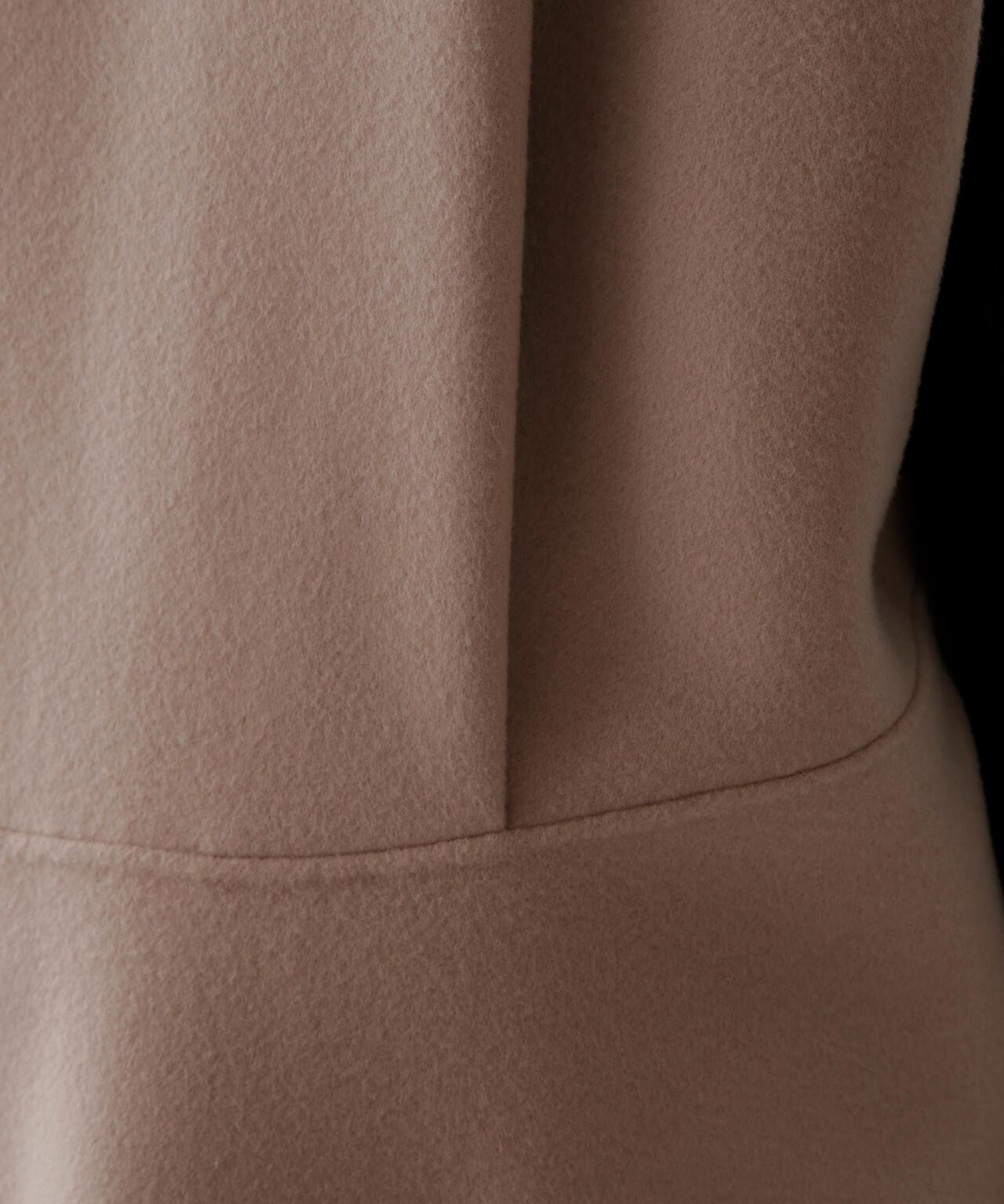 固體羊毛無領開衫