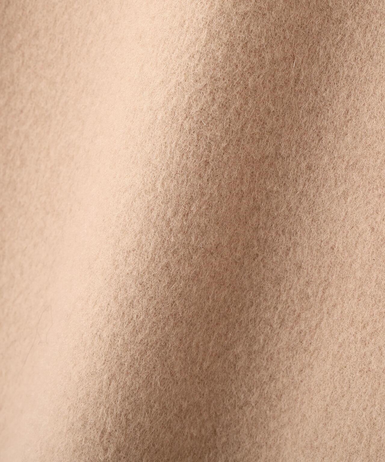 固體羊毛無領開衫