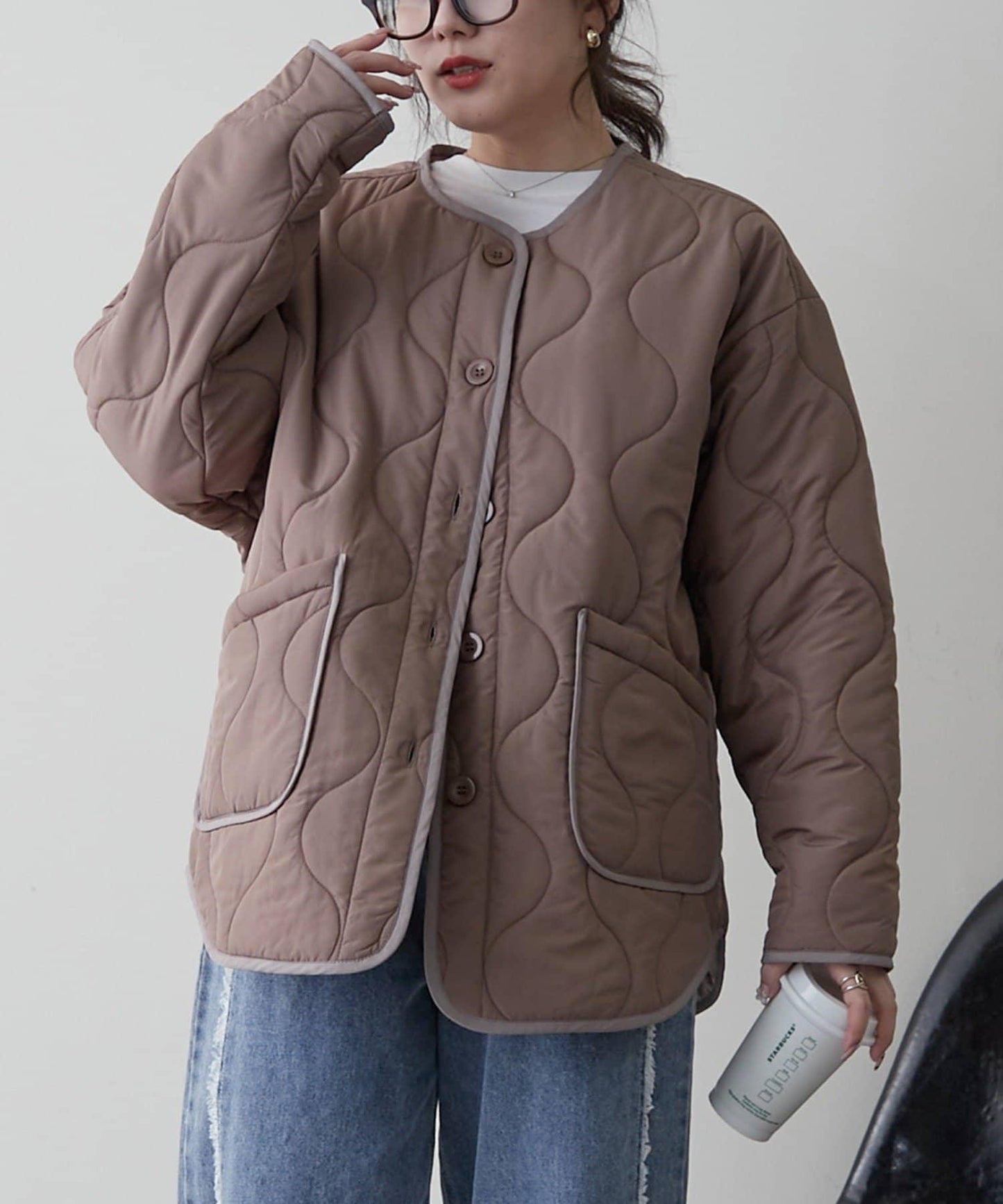 【人氣設計】配色拼接棉服
