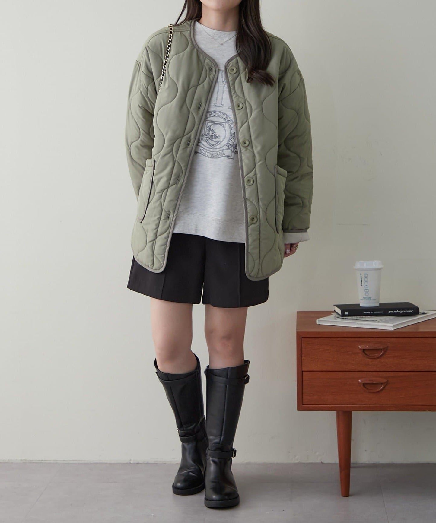 【人氣設計】配色拼接棉服