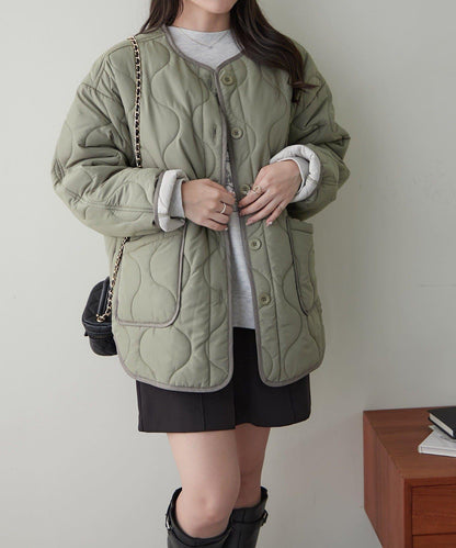 【人氣設計】配色拼接棉服