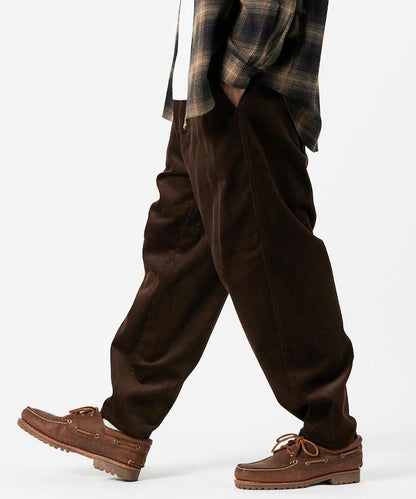 寬鬆版型 燈芯絨 弧形褲褲 / 錐形版型 【限定推出】