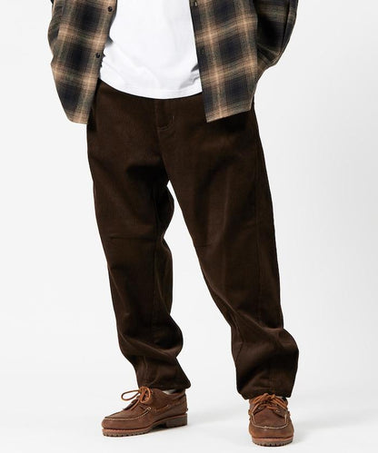 寬鬆版型 燈芯絨 弧形褲褲 / 錐形版型 【限定推出】