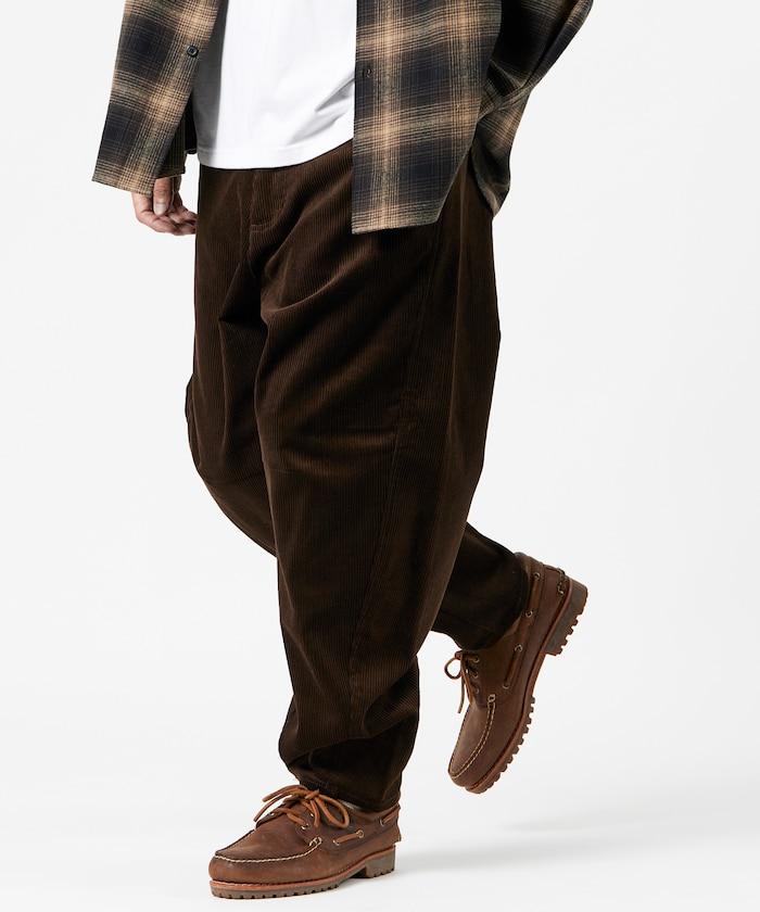 寬鬆版型 燈芯絨 弧形褲褲 / 錐形版型 【限定推出】