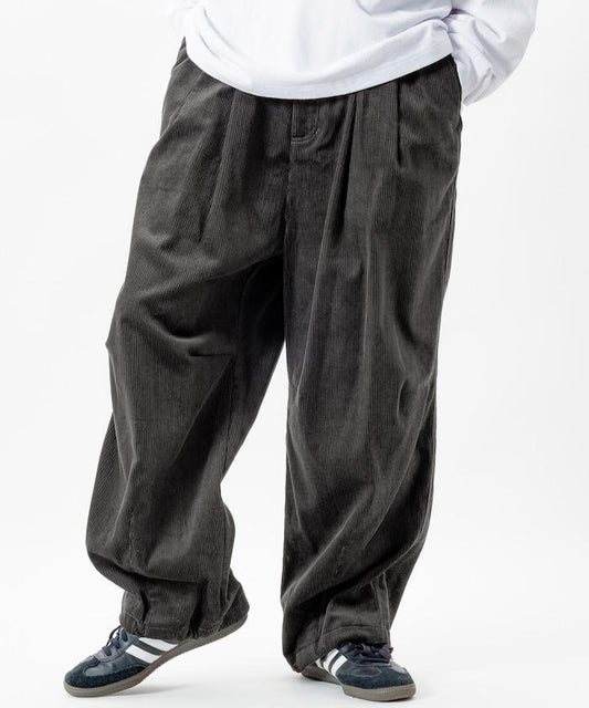 寬鬆版型 燈芯絨 軍事風馬戲團褲 / 雪地褲