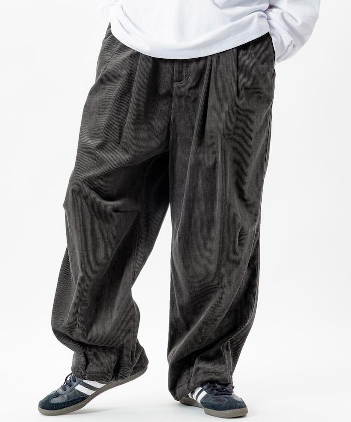 寬鬆版型 燈芯絨 軍事風馬戲團褲 / 雪地褲