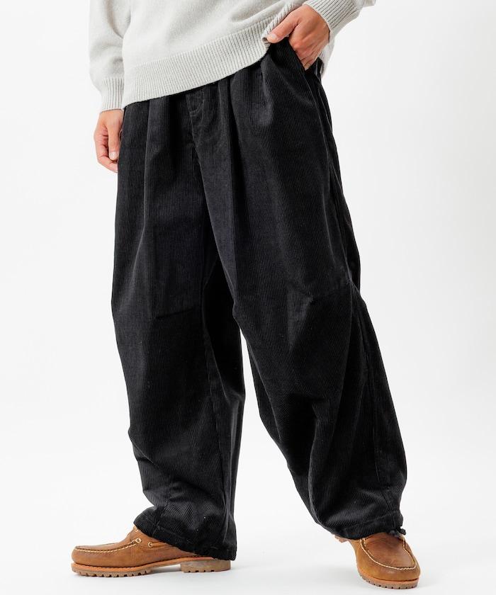 寬鬆版型 燈芯絨 軍事風馬戲團褲 / 雪地褲