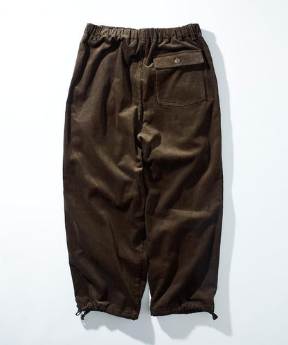 寬鬆版型 燈芯絨 軍事風馬戲團褲 / 雪地褲