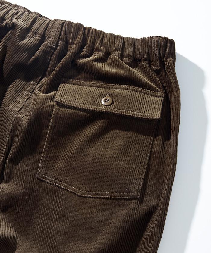 寬鬆版型 燈芯絨 軍事風馬戲團褲 / 雪地褲