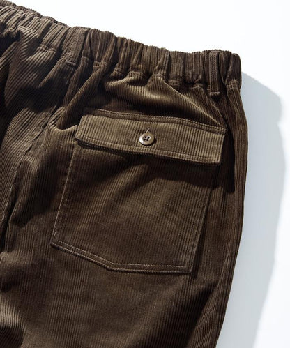 寬鬆版型 燈芯絨 軍事風馬戲團褲 / 雪地褲