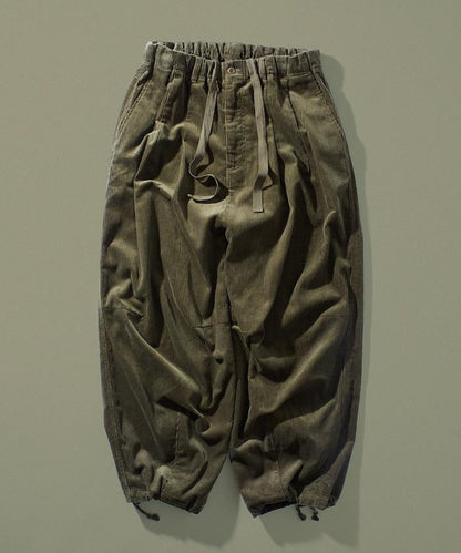 寬鬆版型 燈芯絨 軍事風馬戲團褲 / 雪地褲