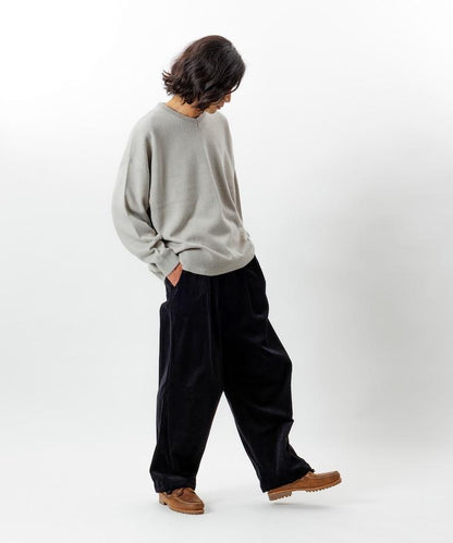 寬鬆版型 燈芯絨 軍事風馬戲團褲 / 雪地褲