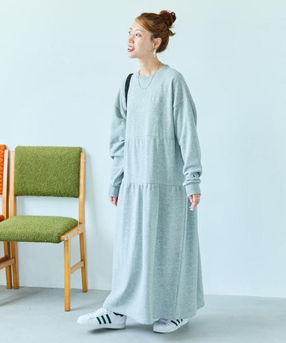 聯名 褶皺 拼接 連衣裙