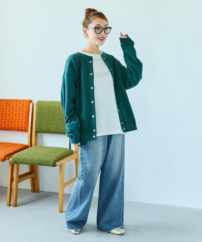 聯名 紐扣開襟羊毛衫