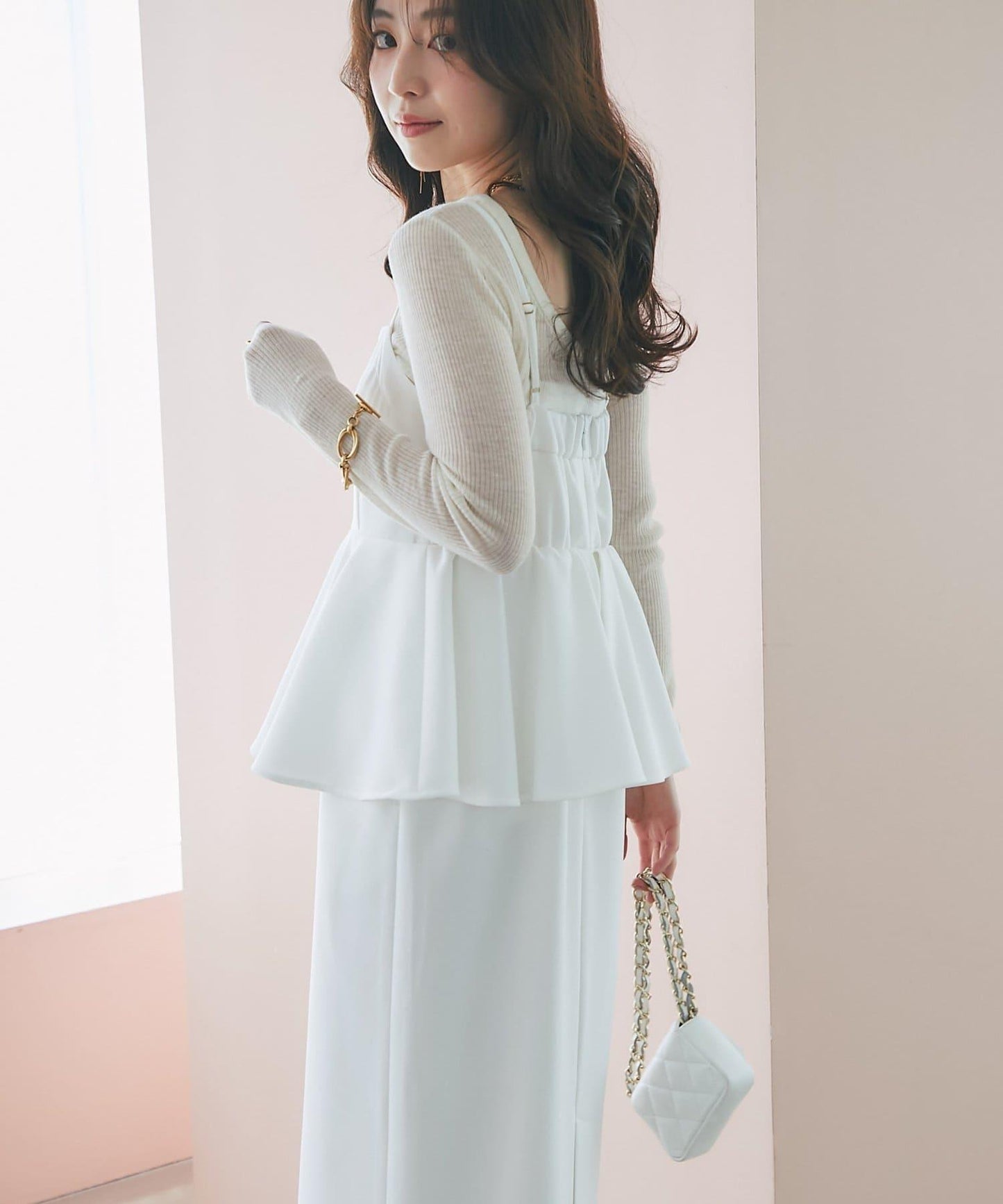 【La boutique BonBon】荷葉邊吊帶連衣裙