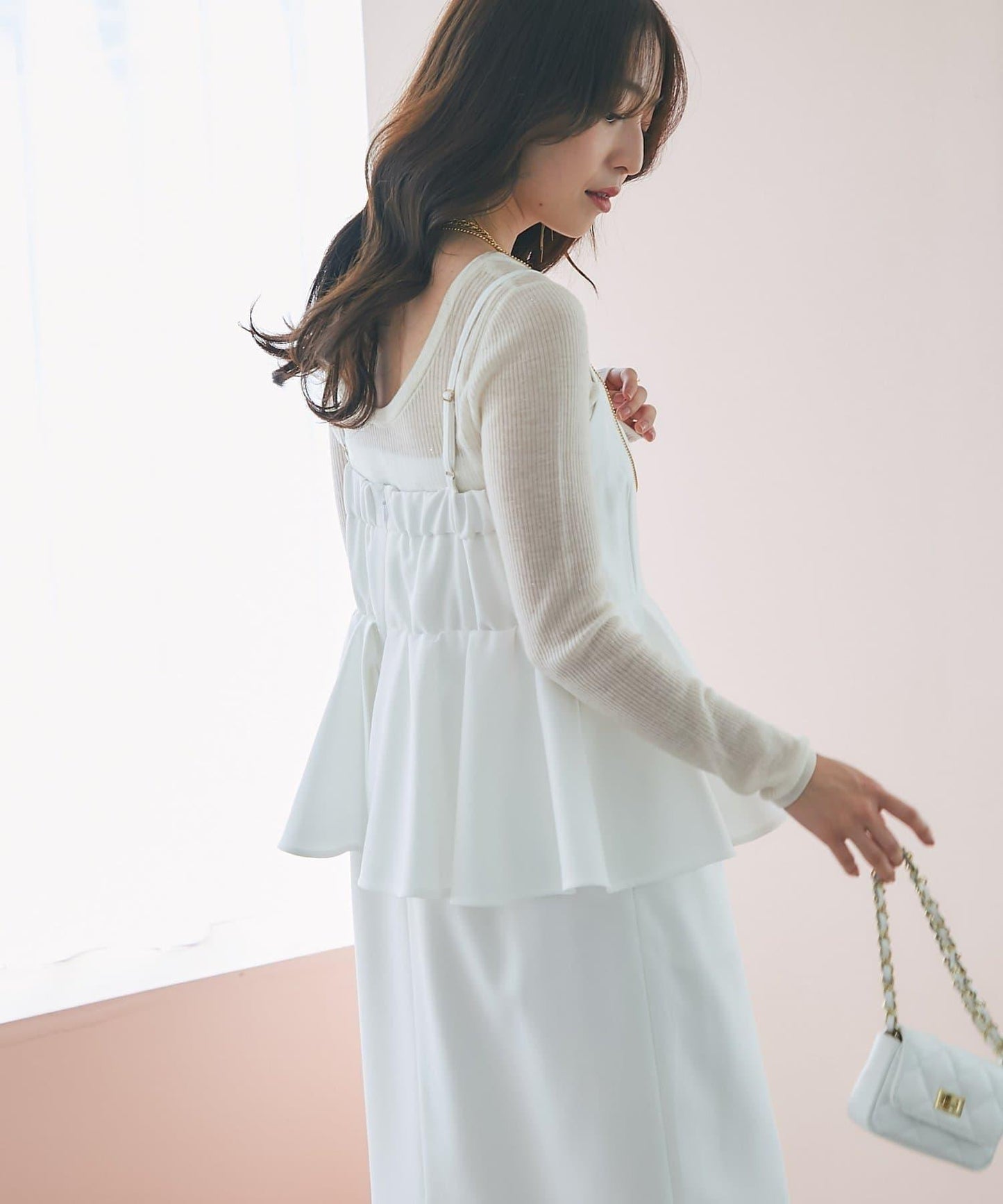 【La boutique BonBon】荷葉邊吊帶連衣裙