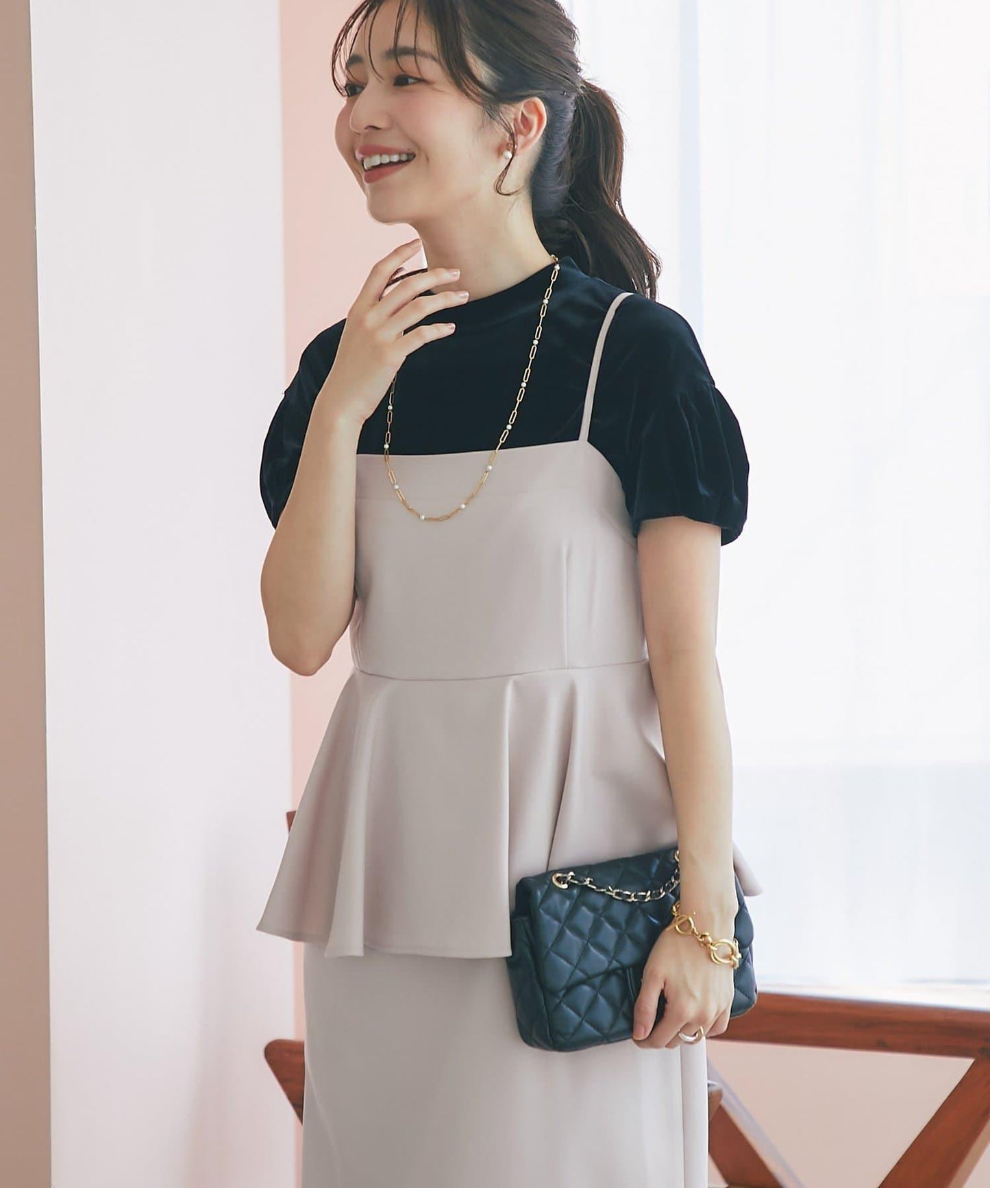 【La boutique BonBon】荷葉邊吊帶連衣裙