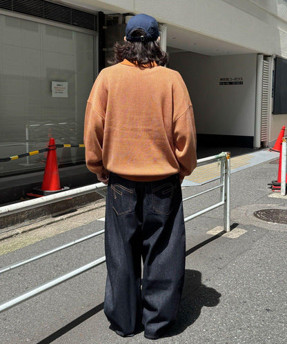 條紋長袖針織polo衫