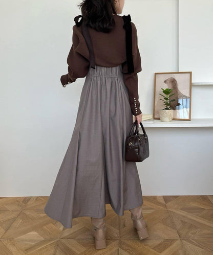 【一個接一個】蝴蝶結吊帶連衣裙