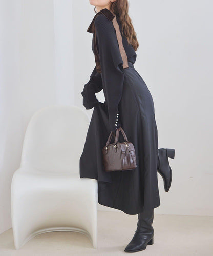 【一個接一個】蝴蝶結吊帶連衣裙