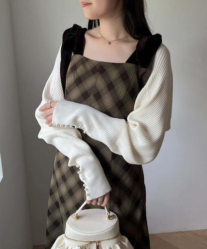 【一個接一個】蝴蝶結吊帶連衣裙