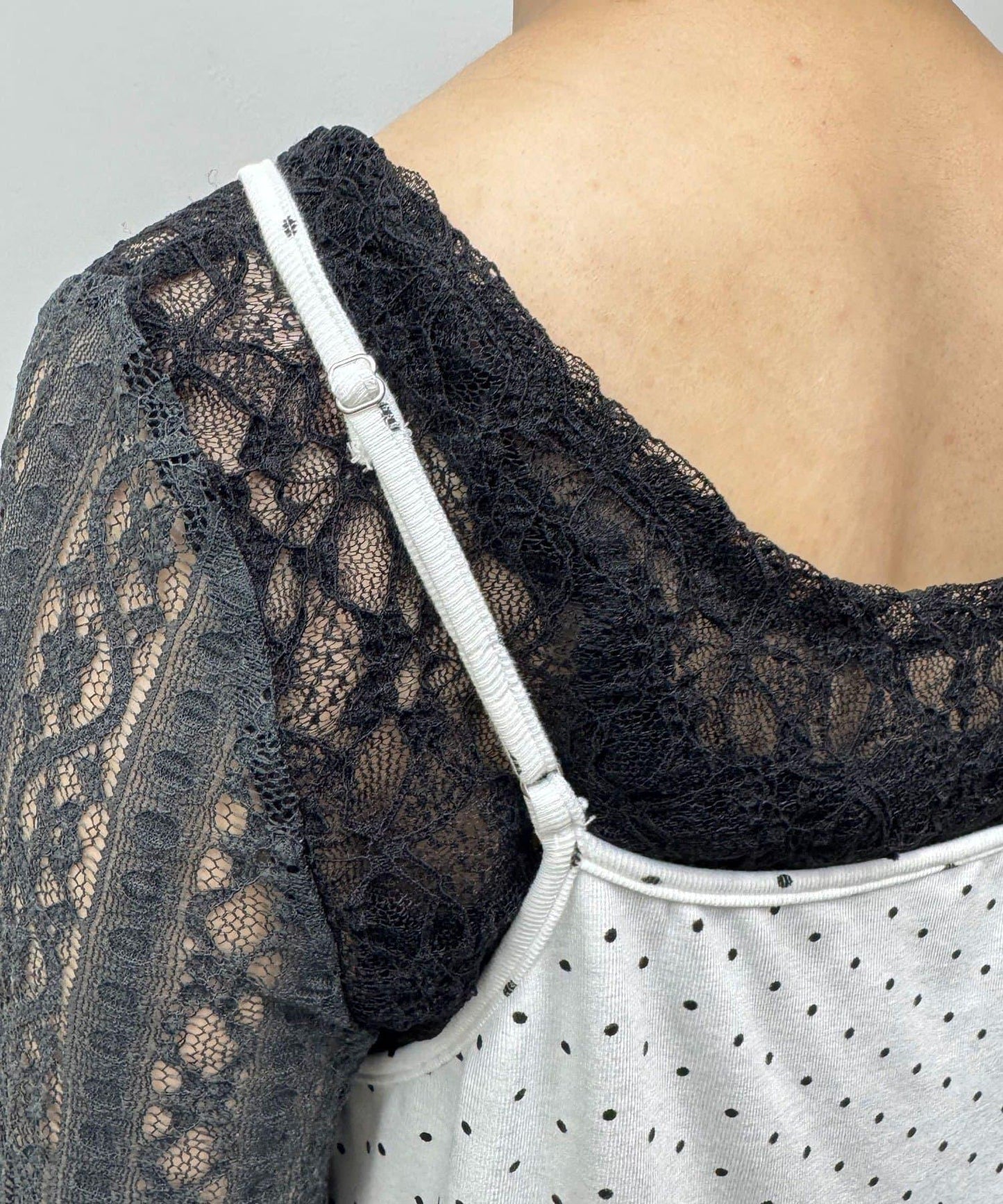 【Ciaopanic】項圈套裝波點不對稱吊帶連衣裙