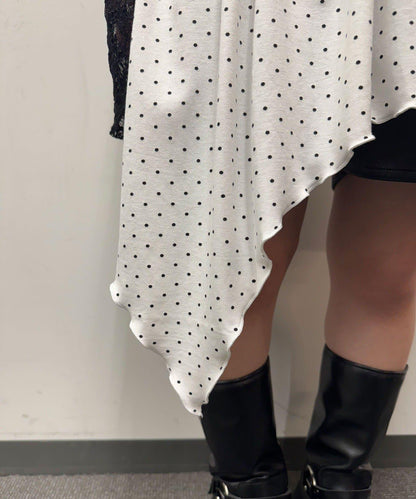 【Ciaopanic】項圈套裝波點不對稱吊帶連衣裙