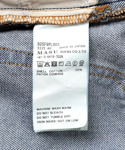 MASU/MB寬鬆牛仔褲 鑽石圖案 B25F9PL003