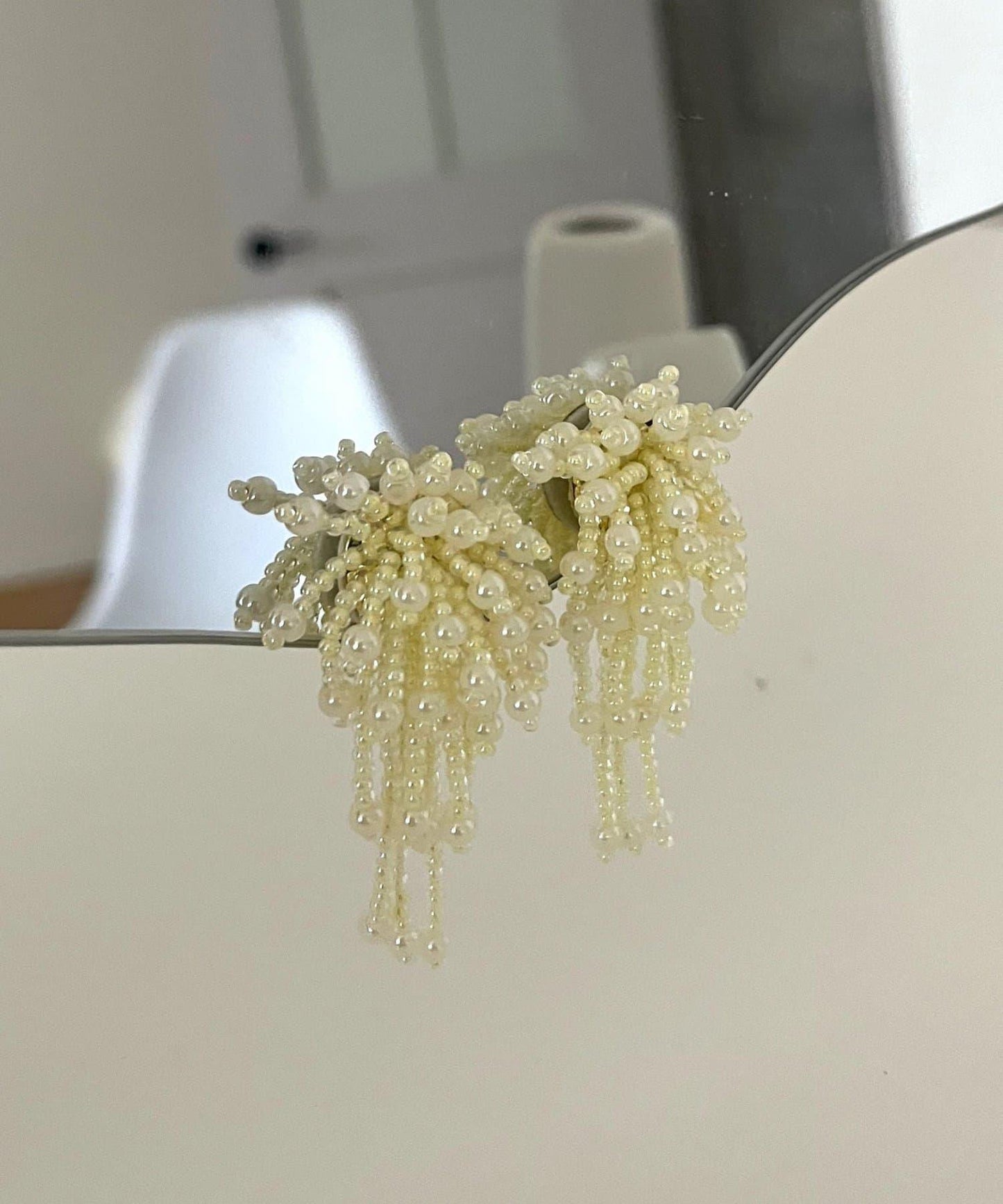 泡泡珍珠耳環
