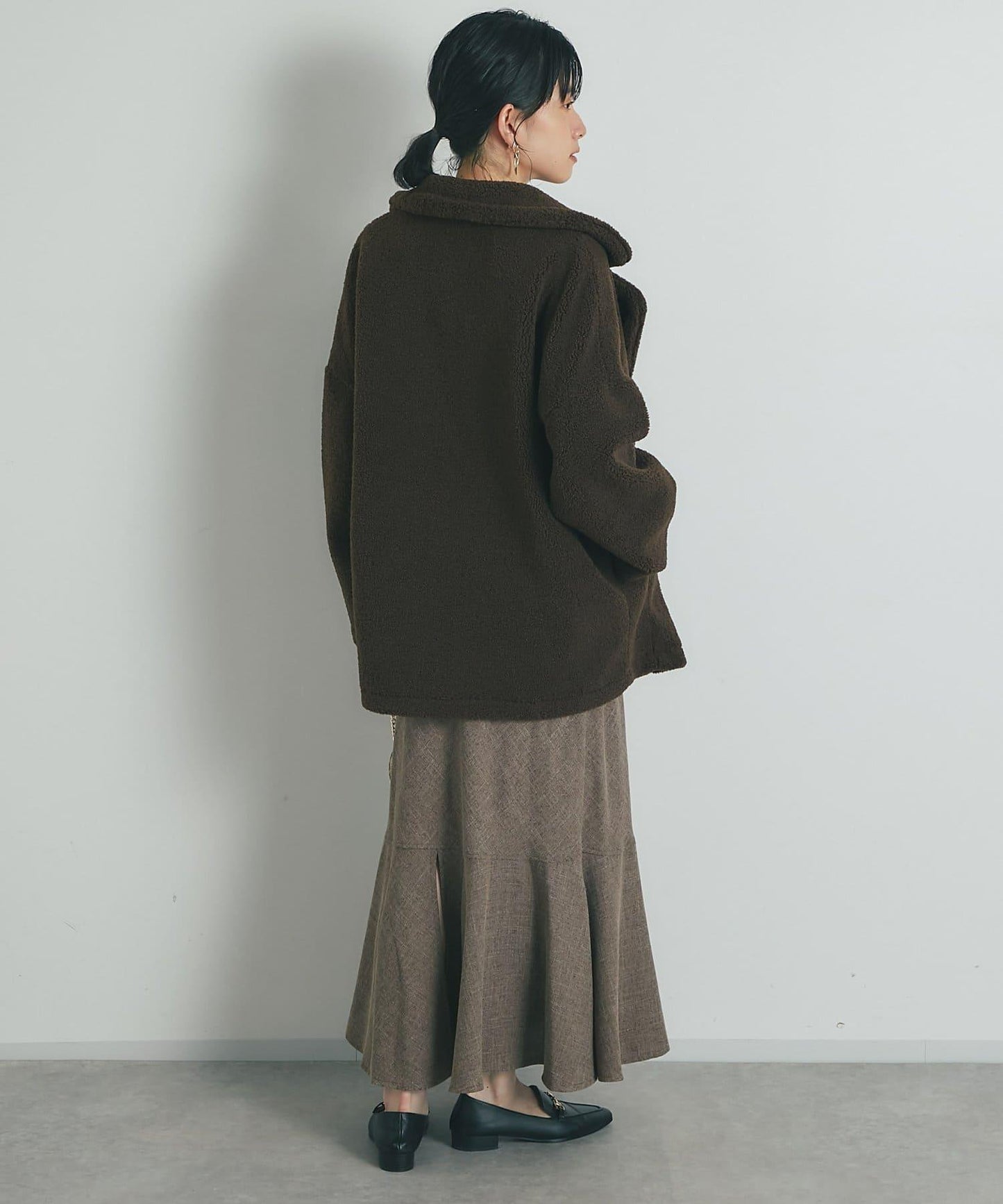 【有小個子尺碼・美麗剪裁】後開衩美人魚長裙