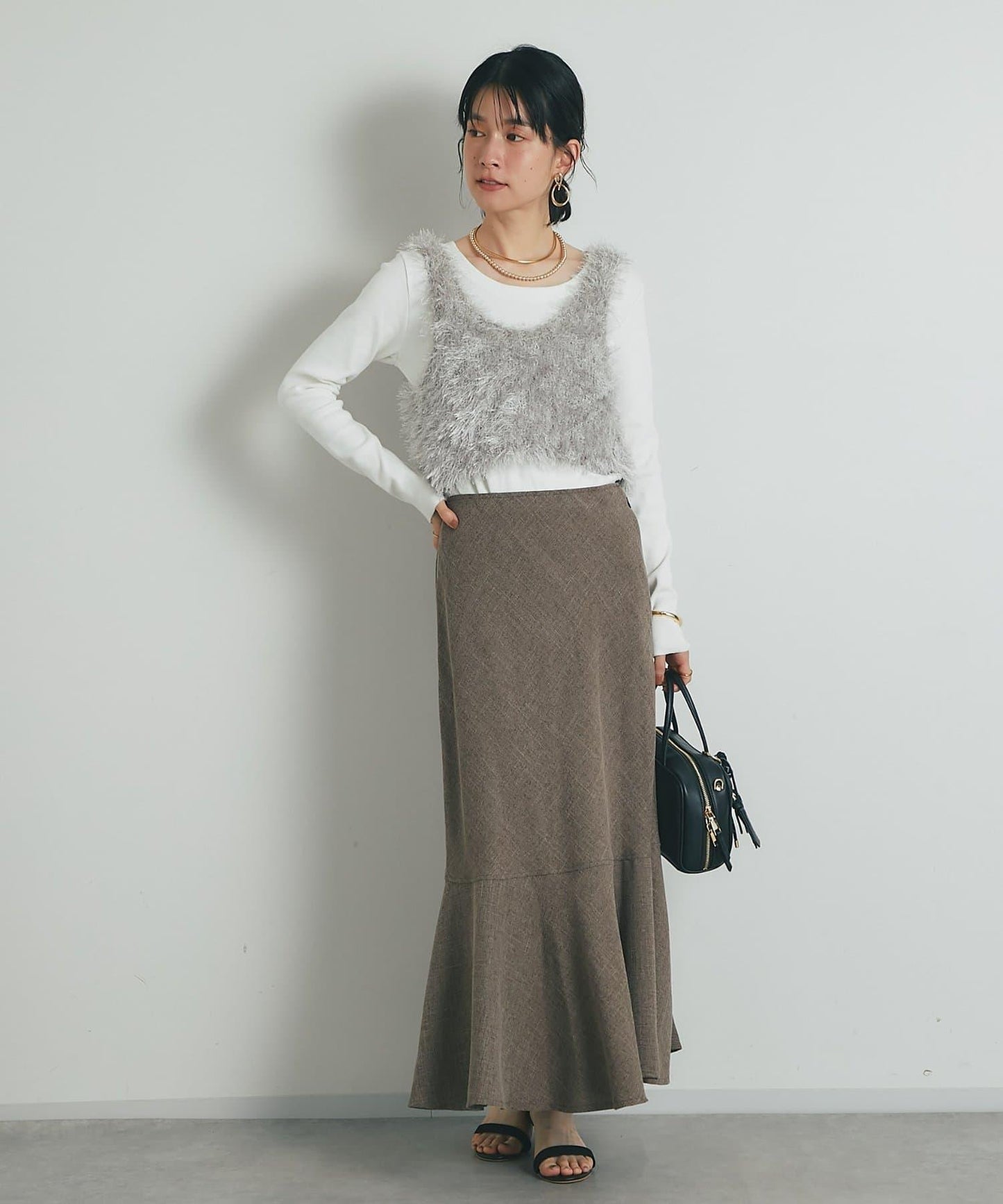 《柔軟顯色》U領毛絨馬甲