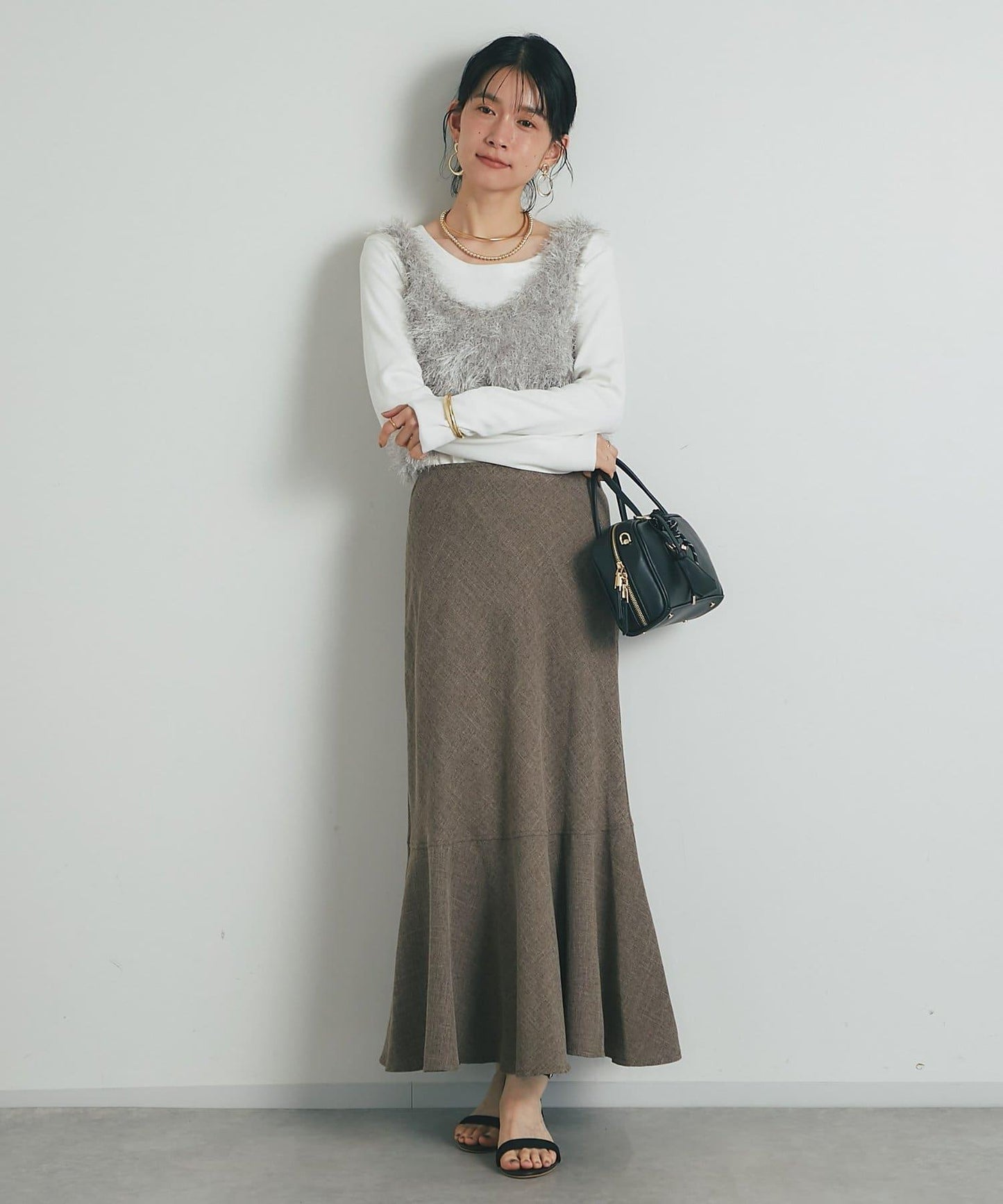 《柔軟顯色》U領毛絨馬甲