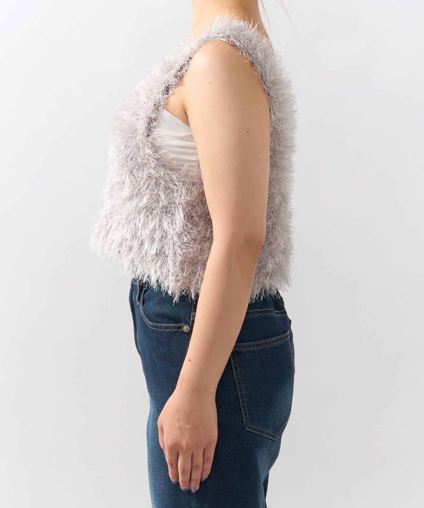 《柔軟顯色》U領毛絨馬甲