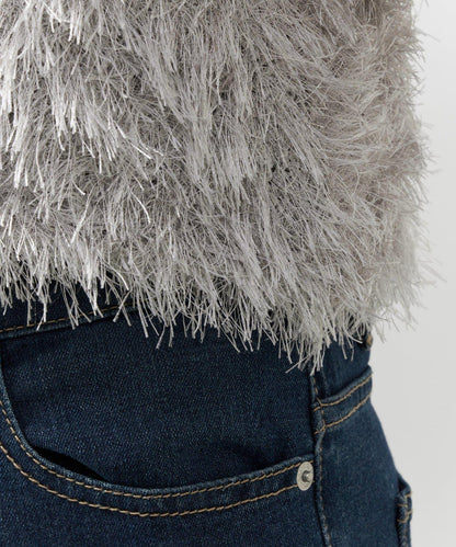 《柔軟顯色》U領毛絨馬甲