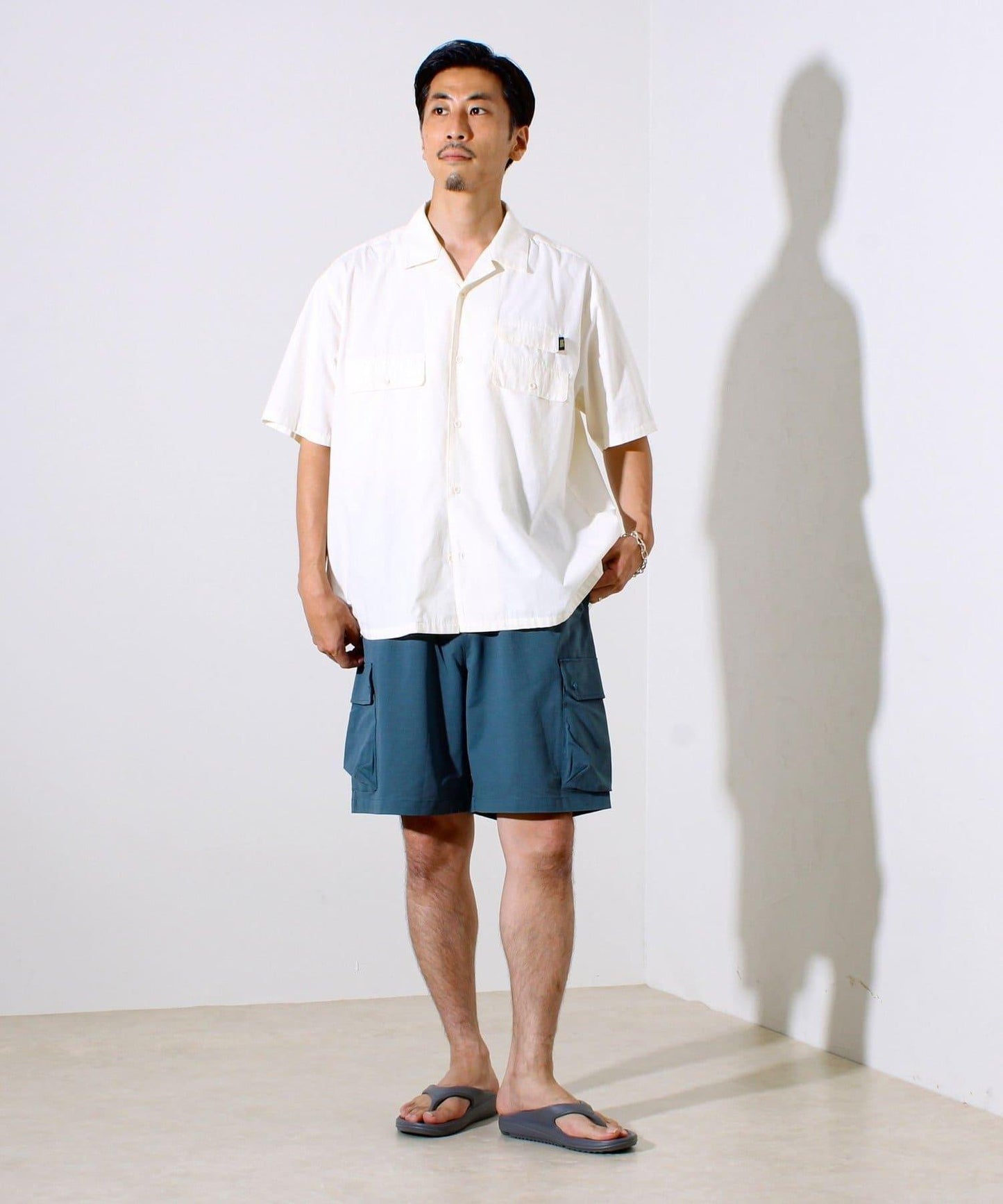 "速乾性・彈力性・抗起球性・耐洗滌性" 網眼工裝短褲