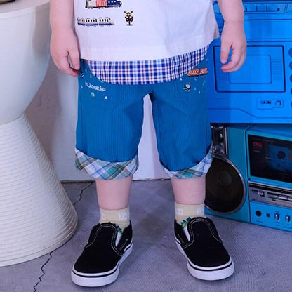 宇宙刺繡六分褲