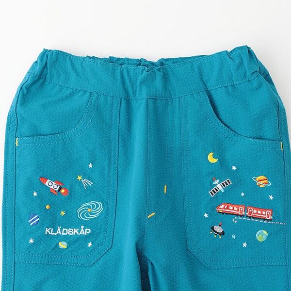 宇宙刺繡六分褲