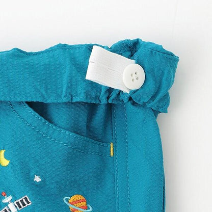 宇宙刺繡六分褲