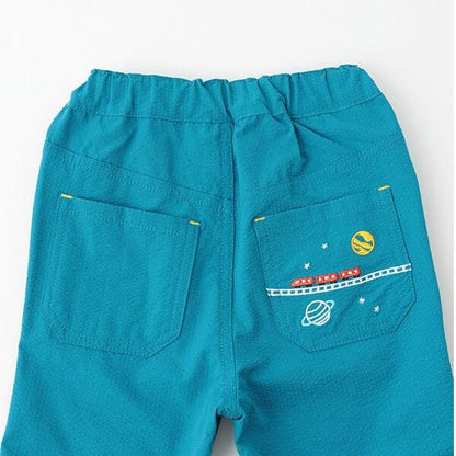 宇宙刺繡六分褲