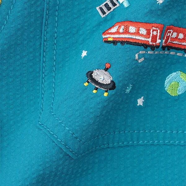 宇宙刺繡六分褲