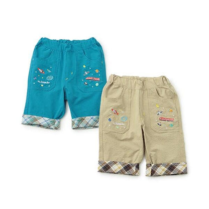 宇宙刺繡六分褲