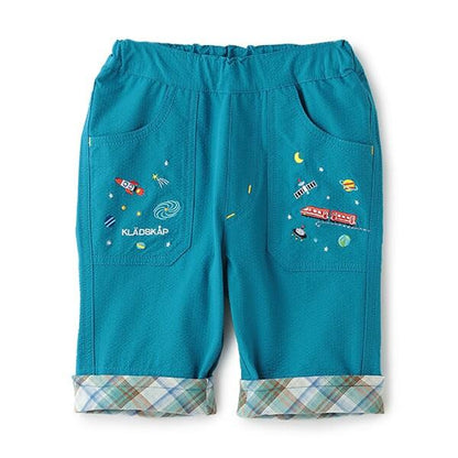 宇宙刺繡六分褲