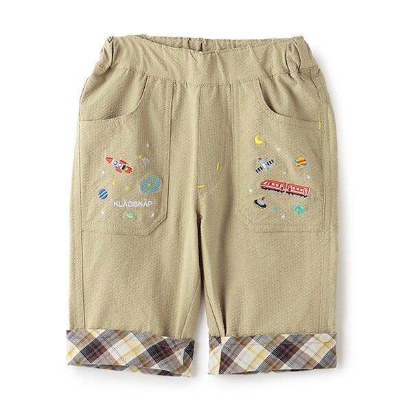 宇宙刺繡六分褲