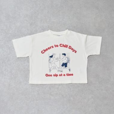 【純棉100%】野餐圖案短袖T恤