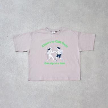 【純棉100%】野餐圖案短袖T恤