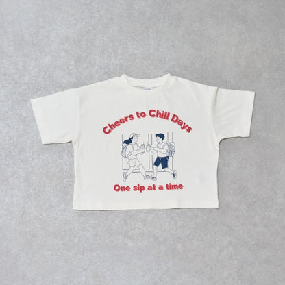 【純棉100%】野餐圖案短袖T恤