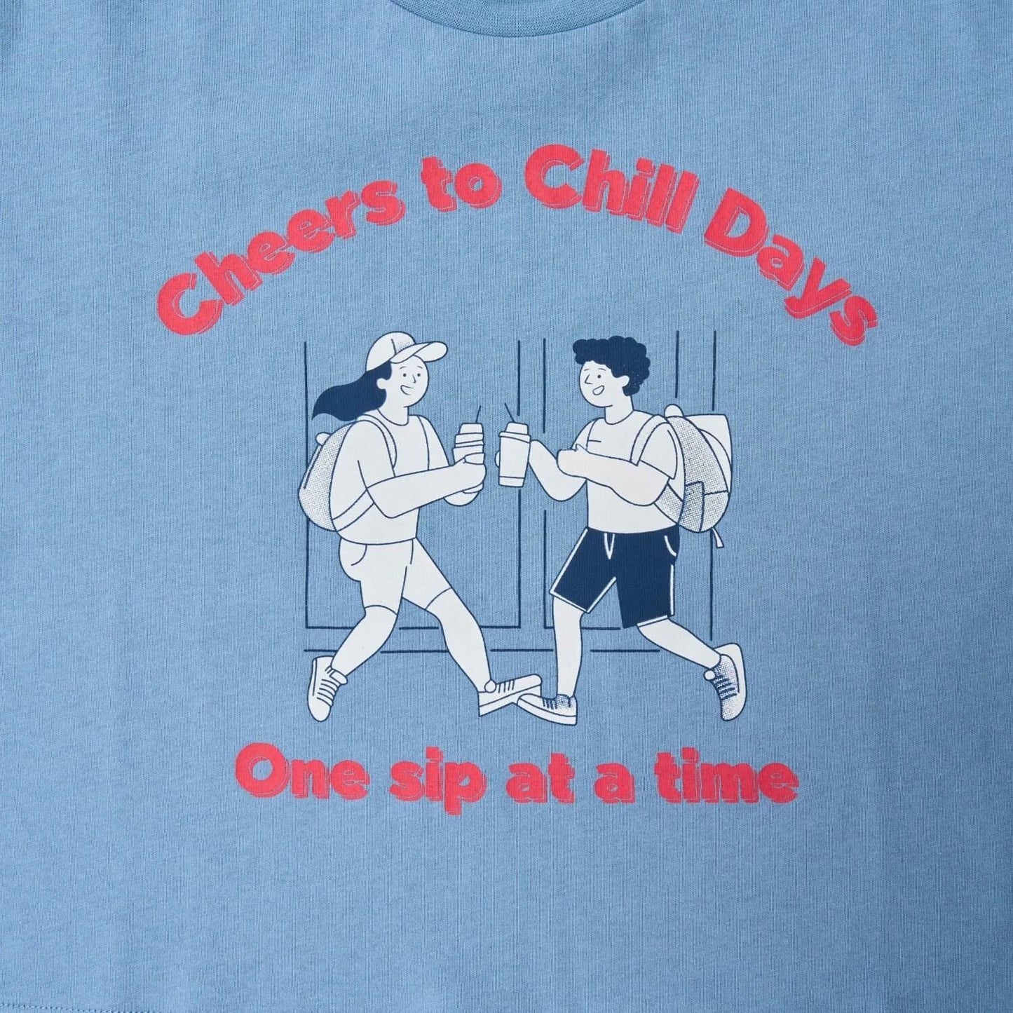 【純棉100%】野餐圖案短袖T恤